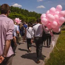 Pogrzeb z balonami