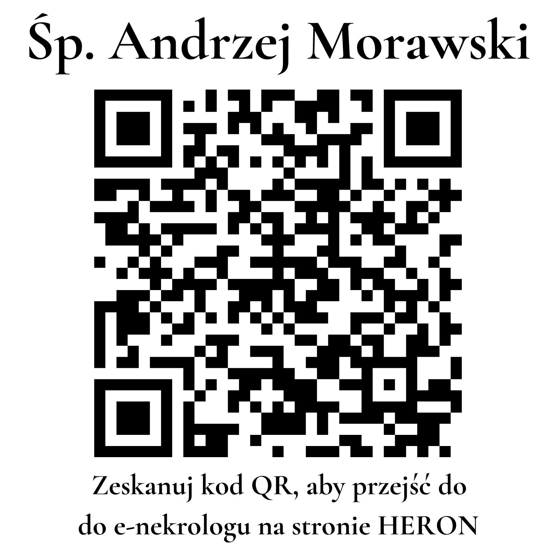 Kod QR do nekrologu Andrzej Morawski