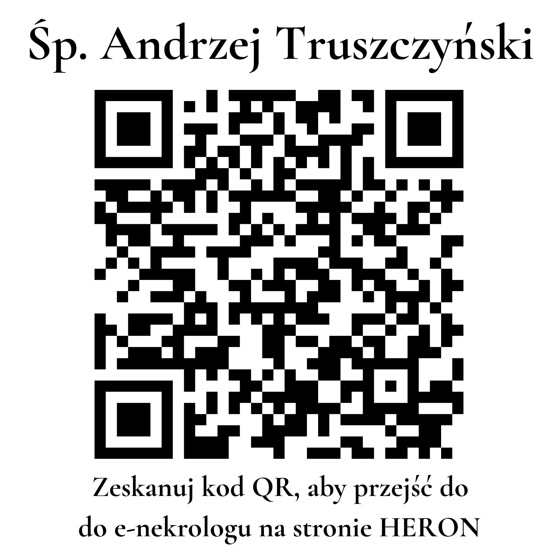 Kod QR do nekrologu Andrzej Truszczyński