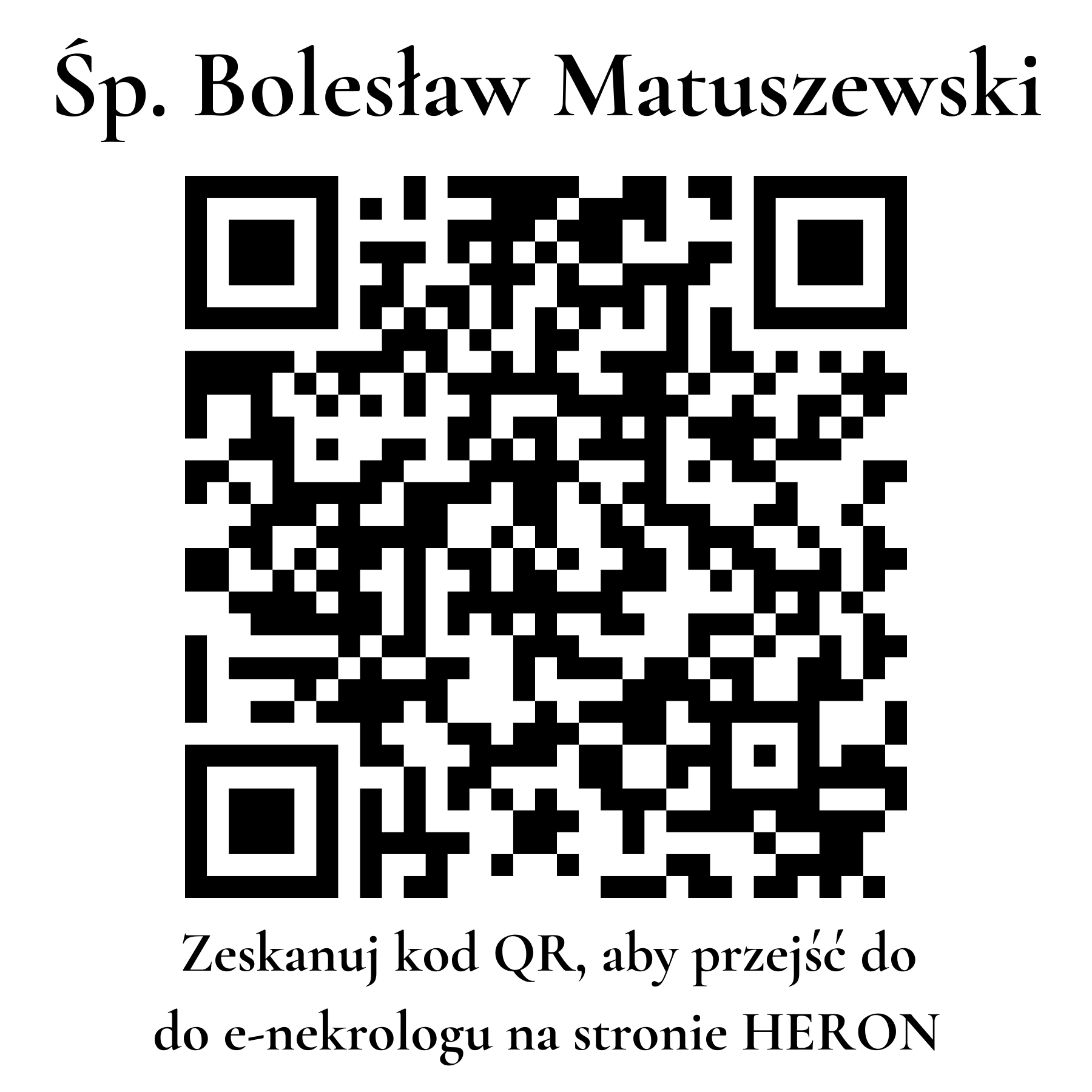 Kod QR do nekrologu Bolesław Matuszewski