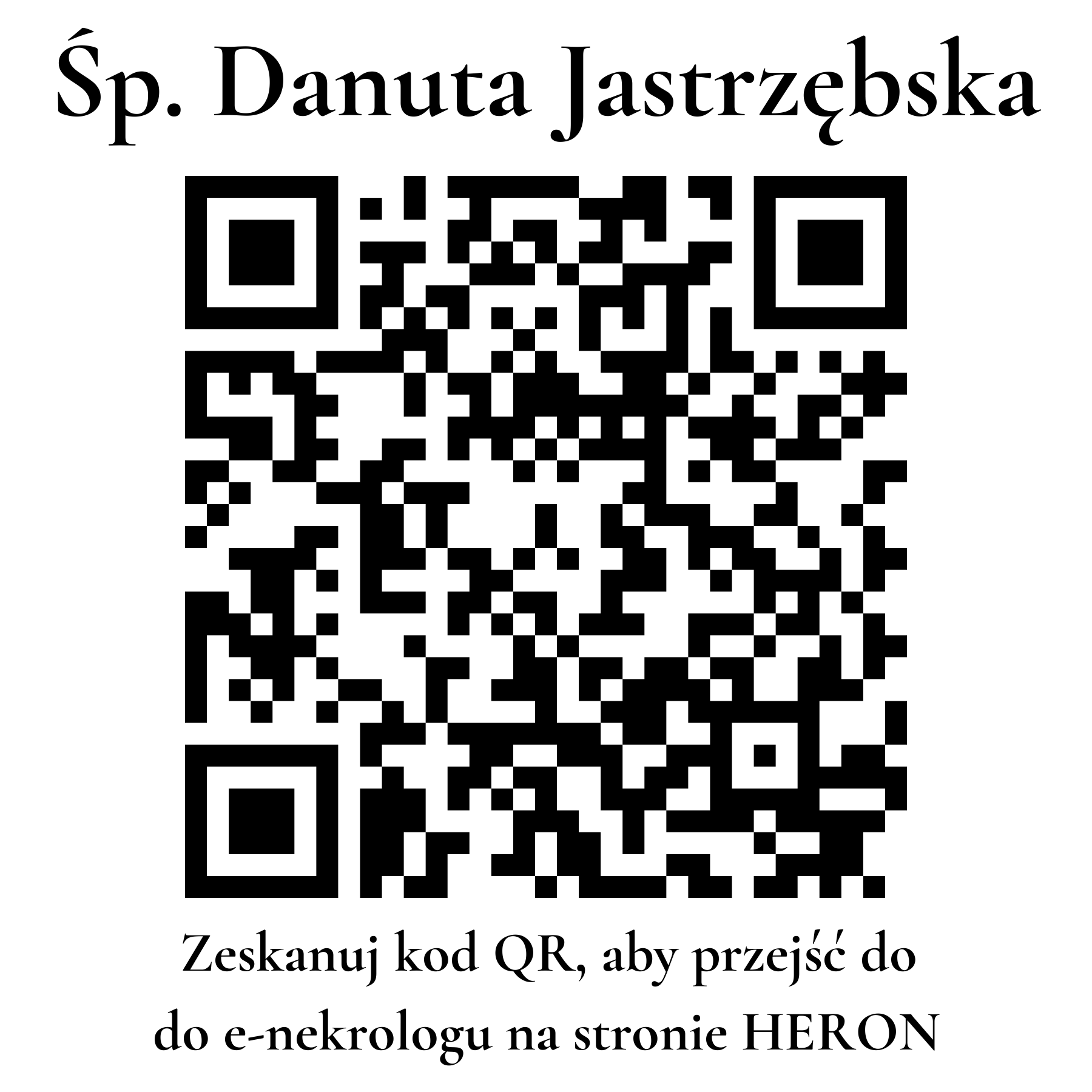 Kod QR do nekrologu Danuta Jastrzębska
