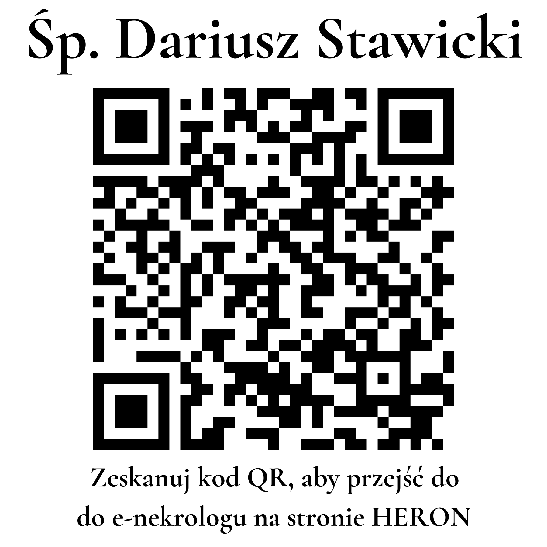 Kod QR do nekrologu Dariusz Stawicki Kod QR do nekrologu Dariusz Stawicki