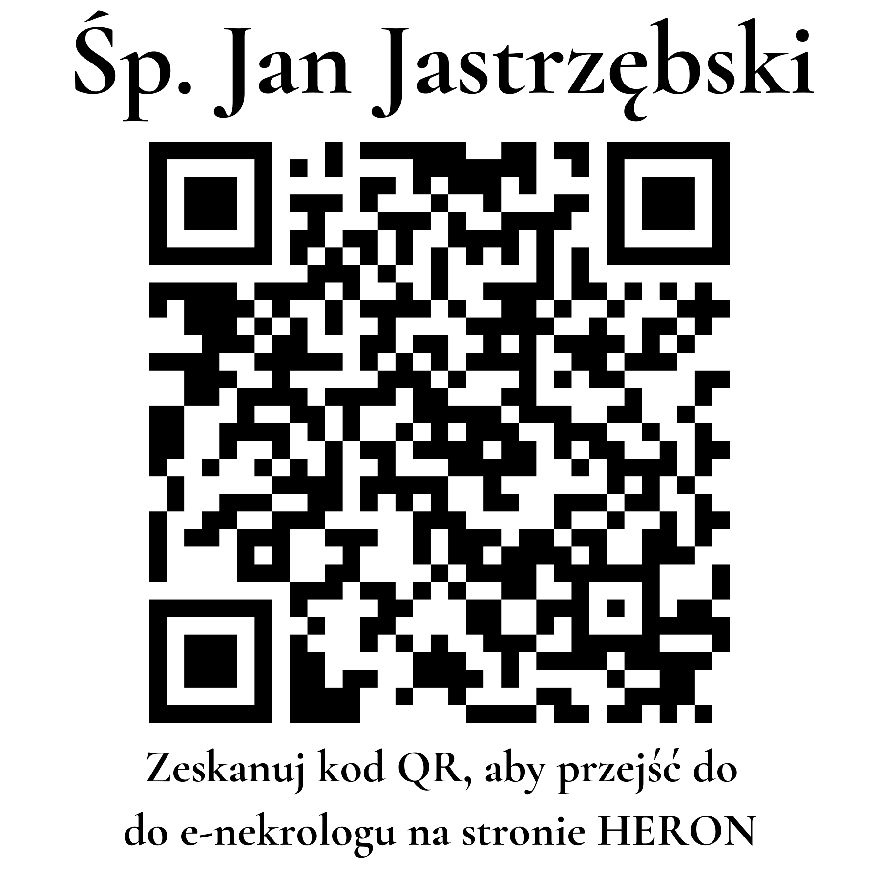 Kod QR do nekrologu Jan Jastrzębski
