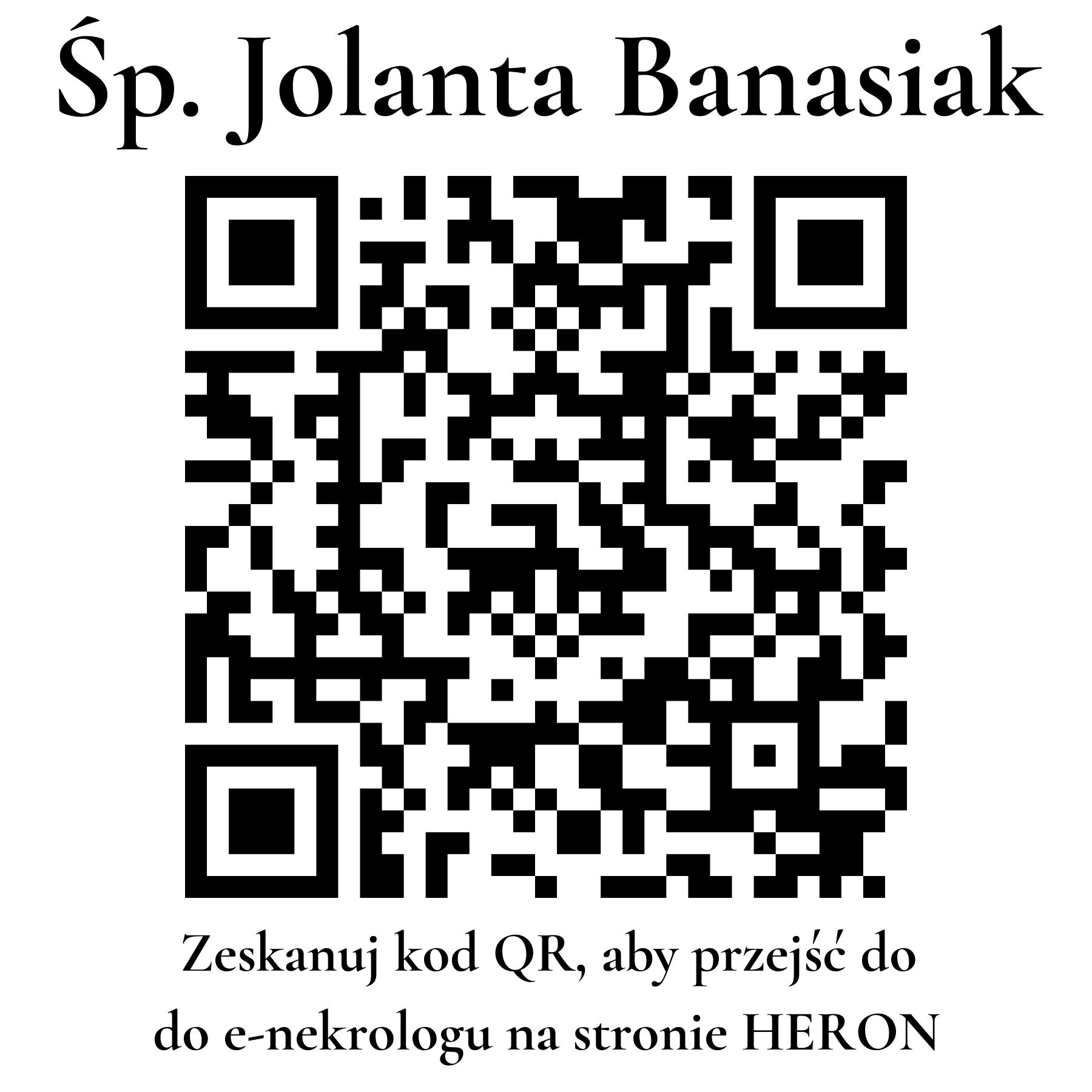 Kod QR do nekrologu Jolanta Banasiak Kod QR do nekrologu Jolanta Banasiak