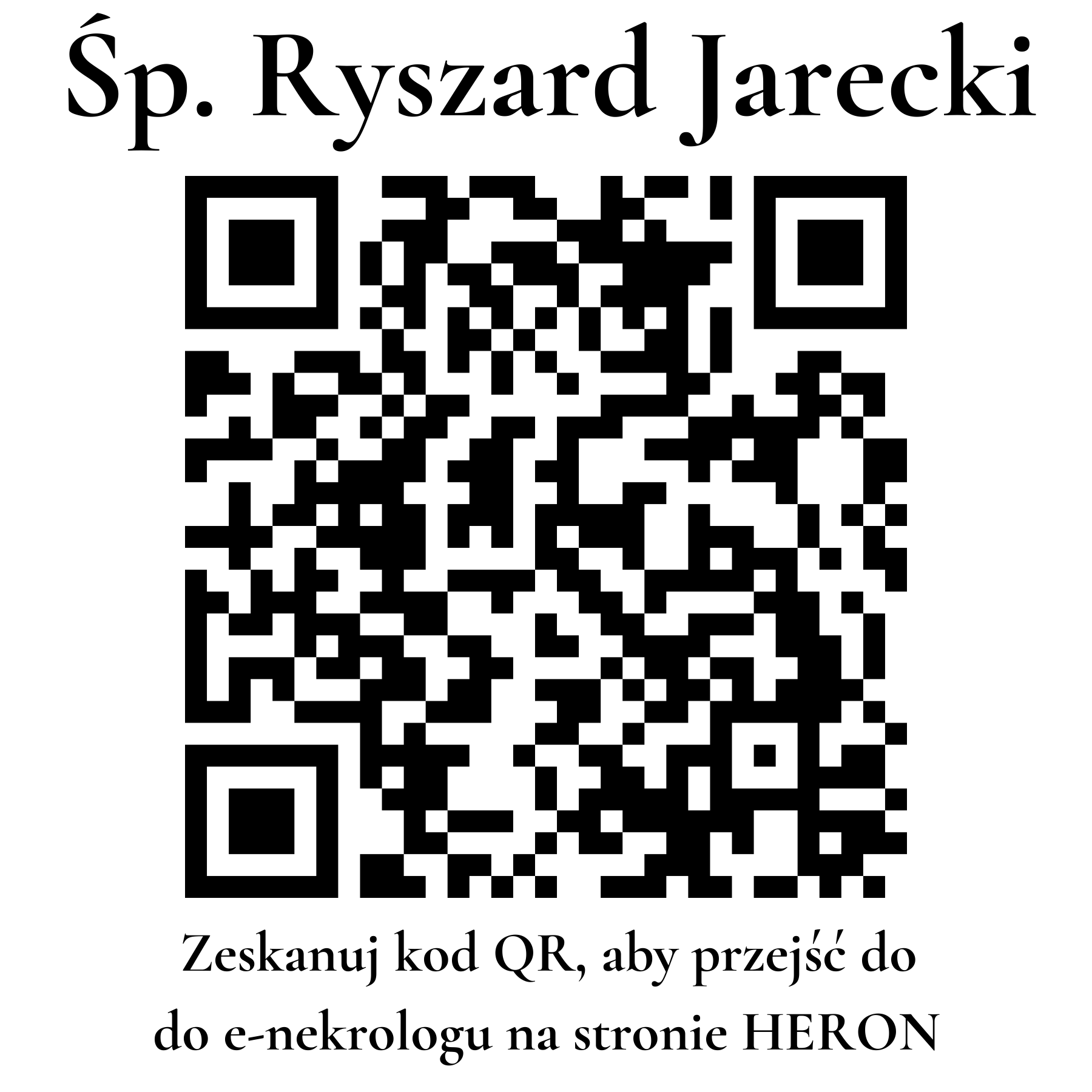 Kod QR do nekrologu Ryszard Jarecki