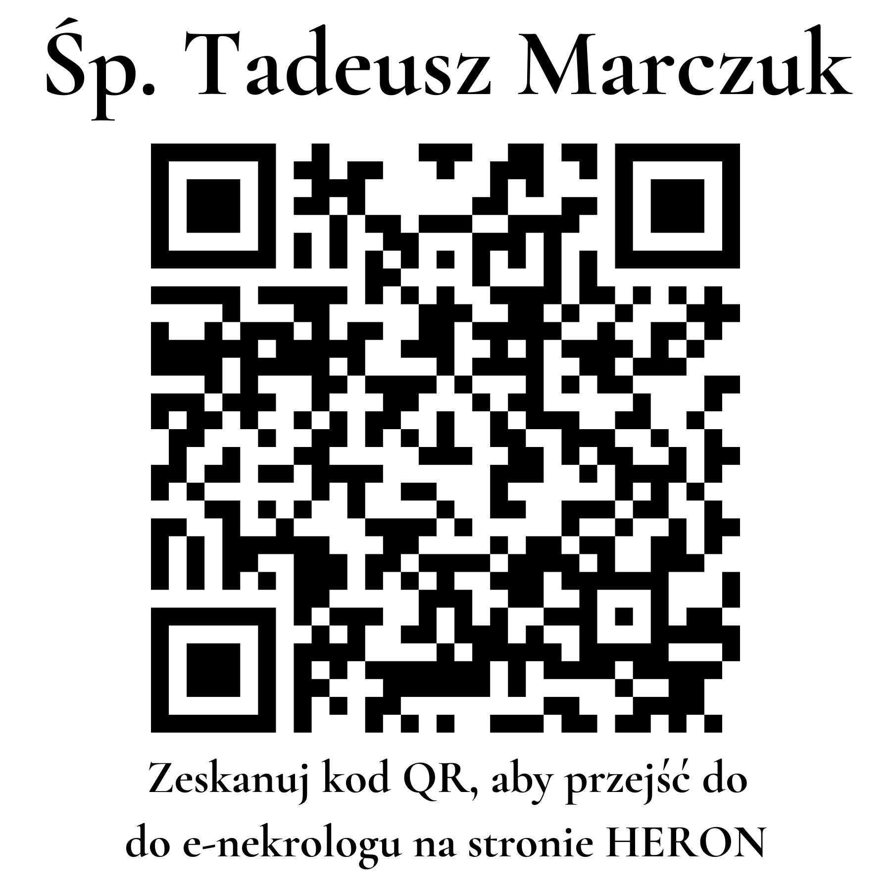 Kod QR do nekrologu Tadeusz Marczuk